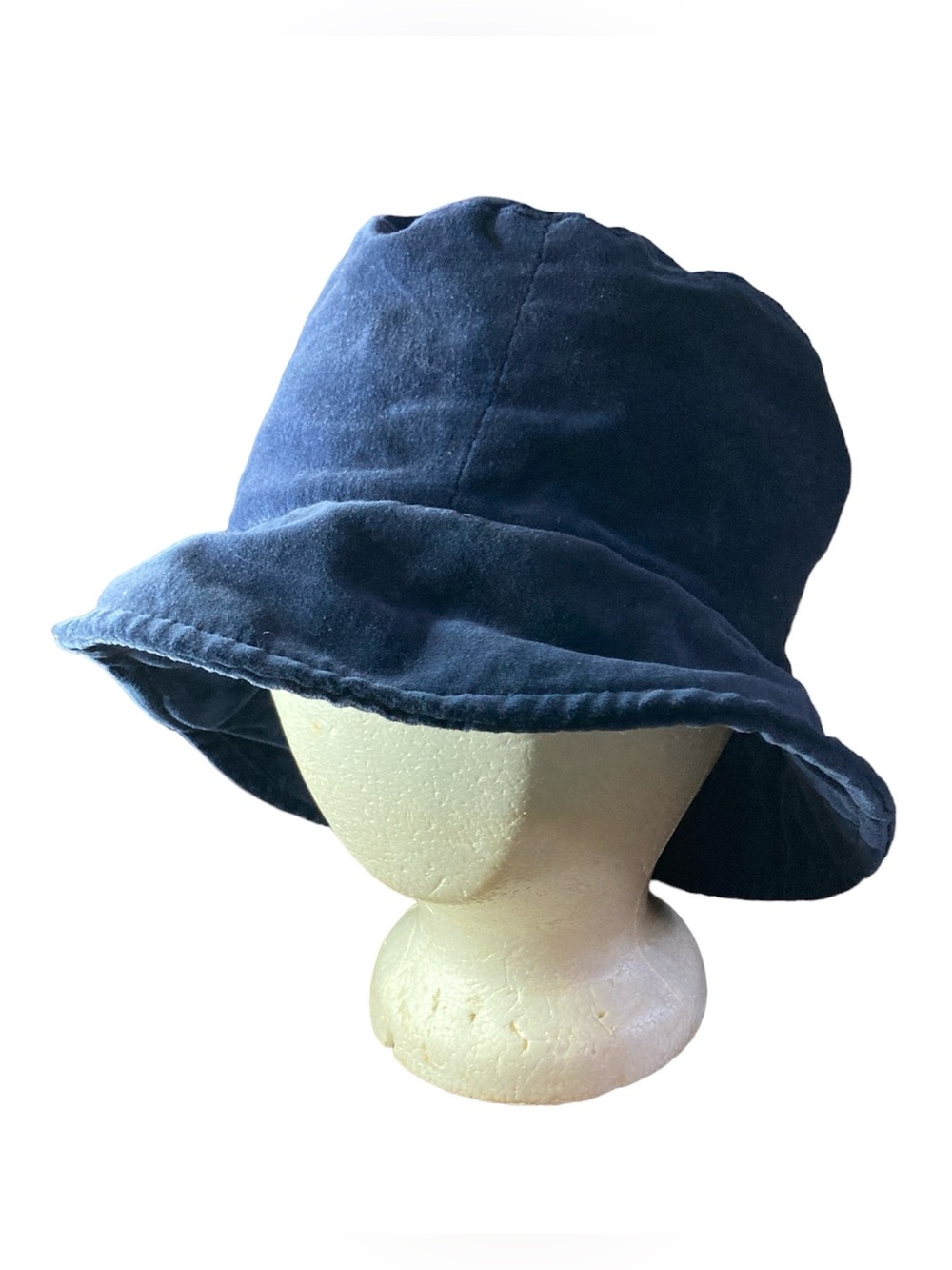 Faded Glory Bucket Hat Soft Cotton Sun Hat Vintage Retro Navy One Size